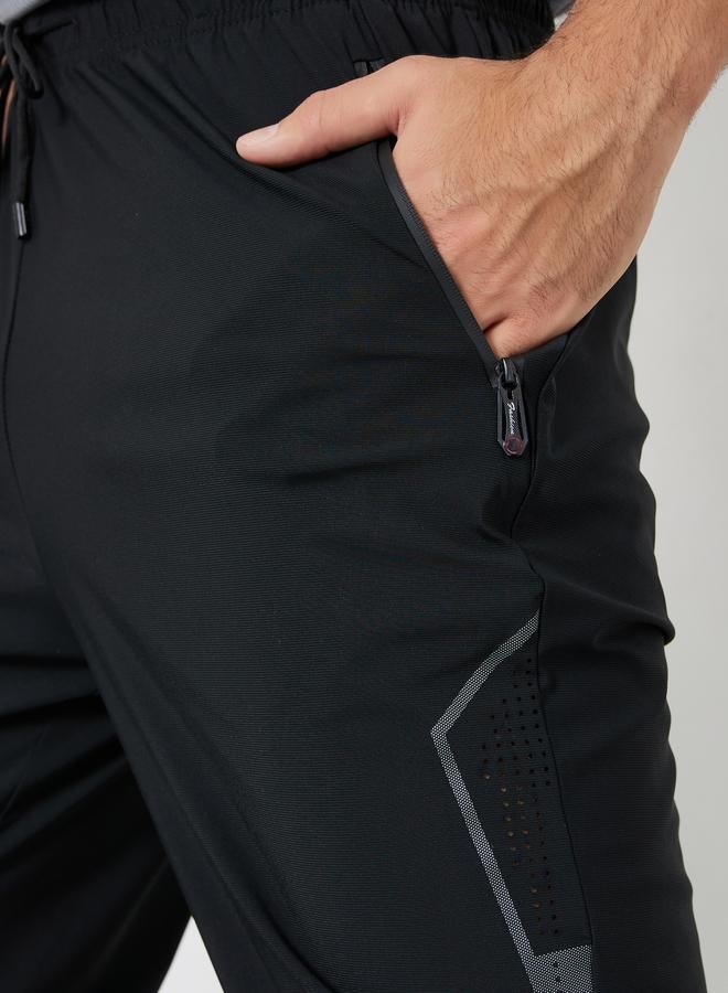 Styli Active Men Relaxed Track Pant with Side Print and Zipper Detail - Image 3